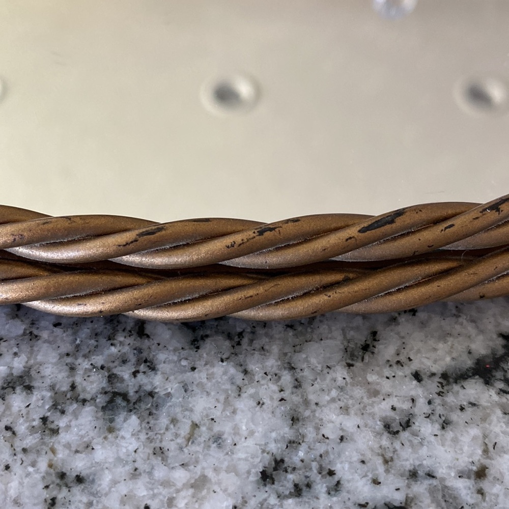 Vintage Oval Braided Frame Vanity Mirror - Gold Tone! - Picture 2 of 4